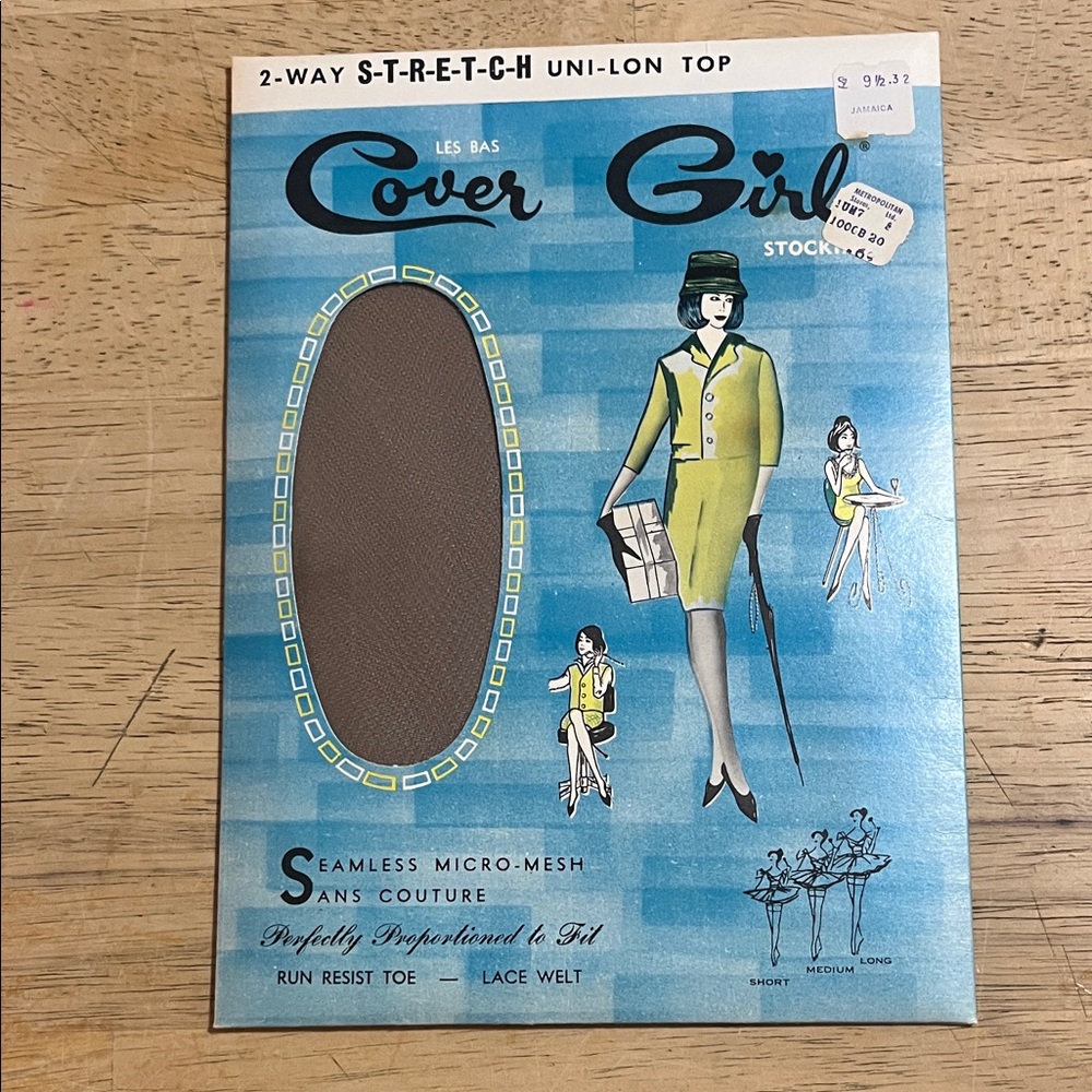 Vintage Nylon Stockings Cover Girl